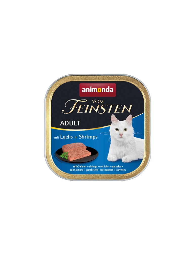Animonda Vom Feinsten Adult with Salmon and Shrimps вологий корм з лососем та креветками для котів 100 гр