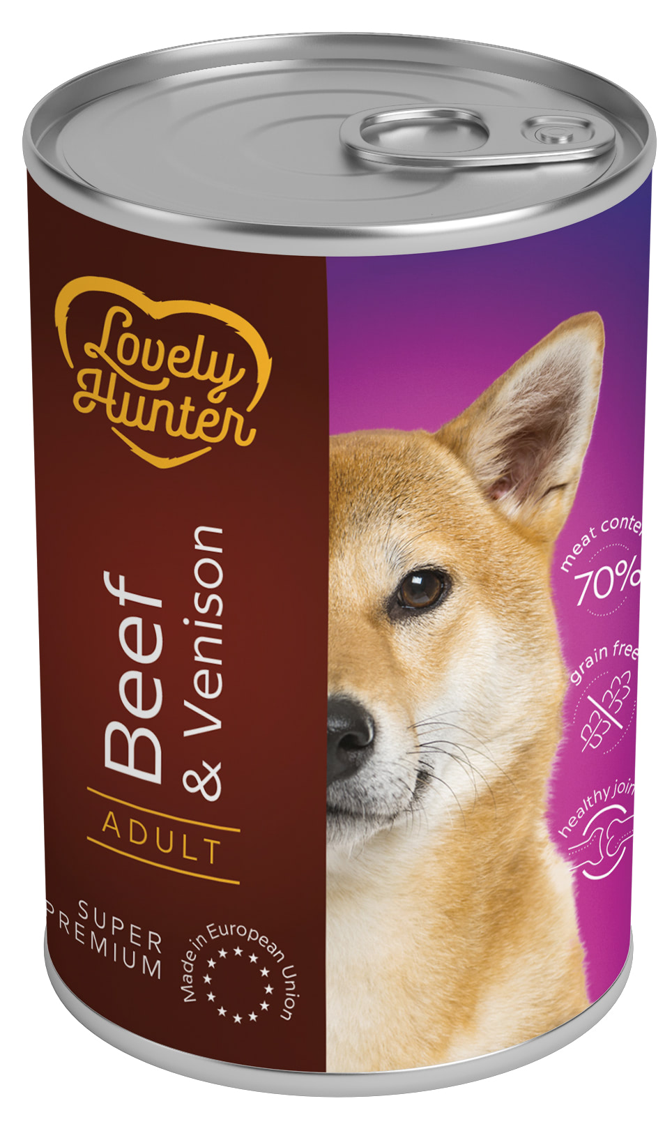 Lovely Hunter Adult with Beef and Venison вологий корм з яловичиною та олениною для собак 800 гр
