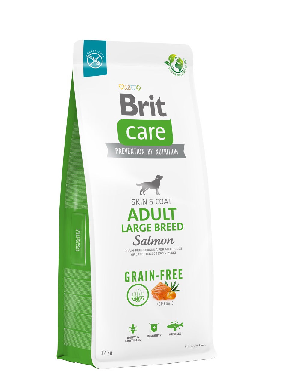 Brit Care GF Adult Large Breed Salmon сухий корм з лососем для собак великих порід, 12 кг