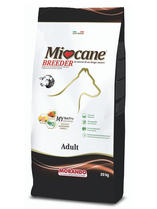 Morando Miocane Adult Lamb and Rice сухий корм з ягнятком для дорослих собак середніх та великих порід 20 кг