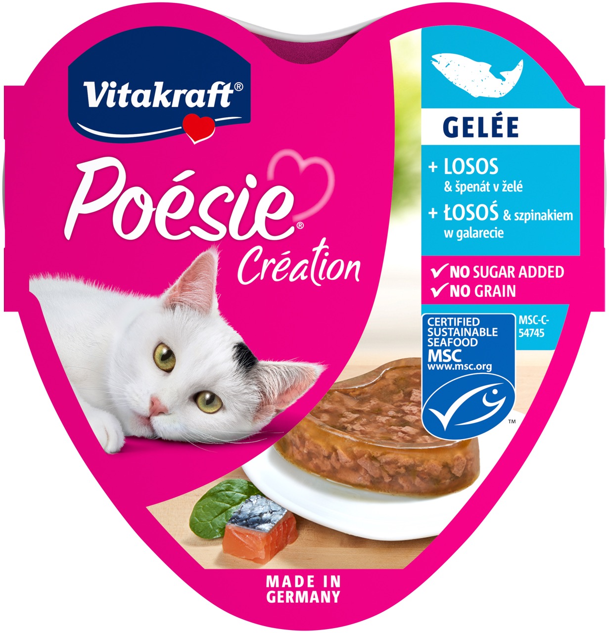 Vitakraft Poesie Creation Salmon вологий корм з лососем для котів, 85 гр
