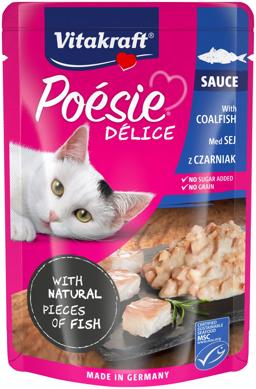 Vitakraft Poesie Delice Coalfish вологий корм з рибою для котів, 85 гр