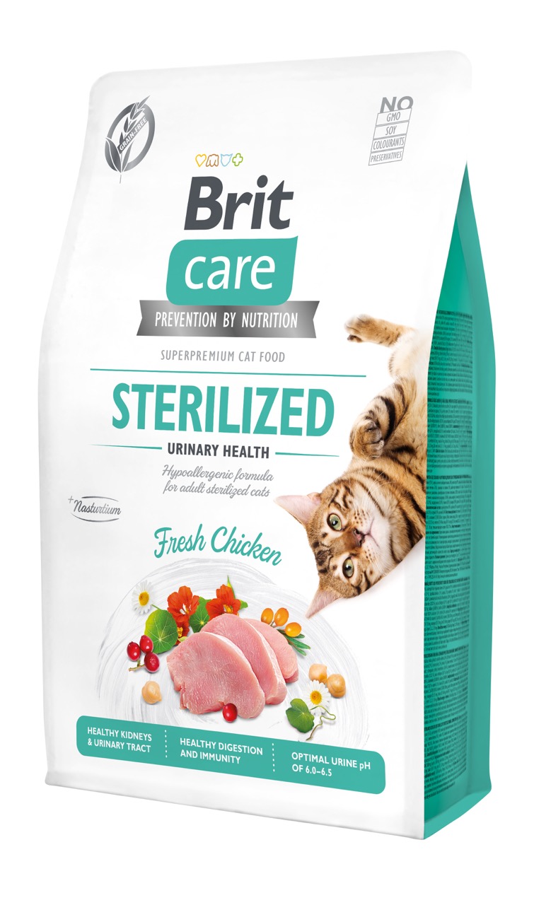 Сухий корм для кішок Brit Care Cat GF Sterilized Urinary Health 7 кг (8595602540723)