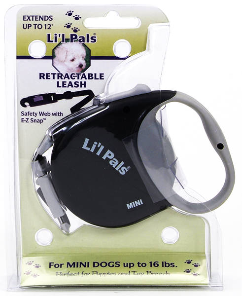 Coastal Power Walker Li`l PalS рулетка для собак, стрічка 3.6 м, чорна